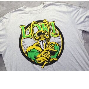 Loki T Shirt Men's Size 2XL XXL Gray Marvel ‎ Comics